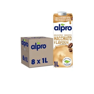 Afbeelding van Alpro Drink Plantaardige Sojadrank Macchiato Lactosevrij &amp; Glutenvrij 8 x 1L