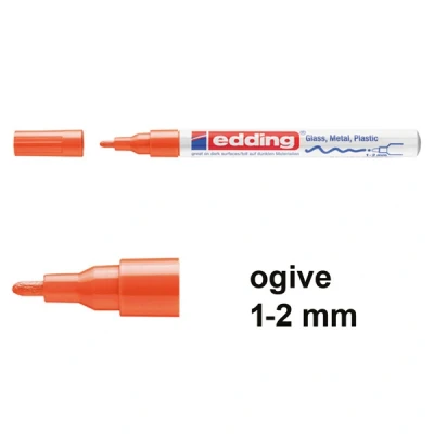 Image de edding marqueur peinture 751 paint marker, pointe ogive, Orange