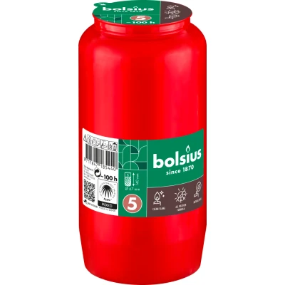 Afbeelding van Bolsius Herdenkingslicht Nr.5 Rood