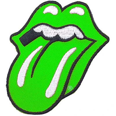 Afbeelding van The Rolling Stones Classic Tongue Patch Groen