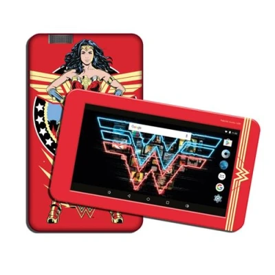 Afbeelding van eSTAR Hero tablet Wonder Woman 84/7i/9.0 Android/QuadCore IPS/16GB/2GB/0.3 Mpixel/2400mAh/Wifi/Branded Protective Silicon Case