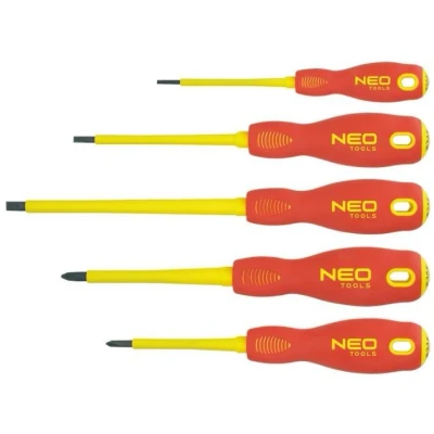 Afbeelding van NEO TOOLS 04 220 Schroevendraaierset 5 SL2.5, SL4, SL6.5, PH1, PH2 Display (karton)