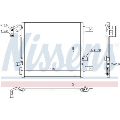Afbeelding van Nissens Airco condensor 940441