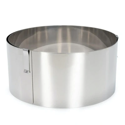 Afbeelding van Patisse Taartring Verstelbaar 18 30 Cm Rvs Zilver
