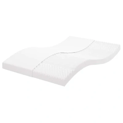 Afbeelding van vidaXL Schuimmatras 7 zones hardheid 20 ILD 140x210 cm wit