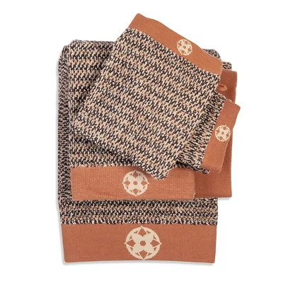 Afbeelding van Kayori Furo badtextiel Gastendoekje (30x50 cm) Set van 6 Oranje