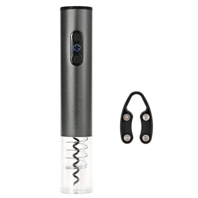 Afbeelding van elektrische flesopener, bi comfort, kurkentrekker, automatische Lite wijnopener set met kurkentrekker en capsulesnijder