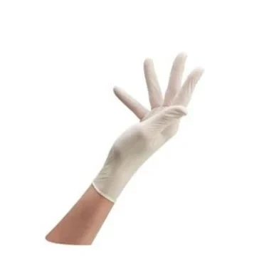 Afbeelding van Sibel Latex Wegwerphandschoenen Wit Gepoederd Maat S 100 Stuks