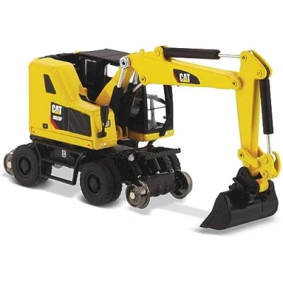 Afbeelding van Diecast Masters Cat M323F WHEX Graafmachine voor spoorweg werkzaamheden 1:87 HO Series