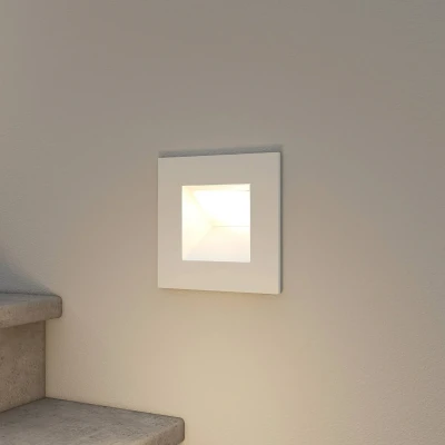 Afbeelding van Arcchio wand inbouwlamp Zamo, G9, wit, 12cm, metaal, IP65
