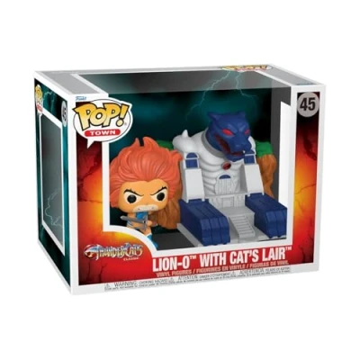 Afbeelding van Funko Pop! Town: TC Lion O With Cat&#039;s Lair Thundercats Vinyl verzamelfiguur cadeau idee officieel product speelgoed voor kinderen en volwassenen tv fans