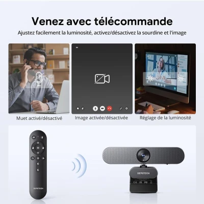 Afbeelding van DEPSTECH DW50 Pro 4K Webcam Ultieme Beeldkwaliteit en Geavanceerde Functies