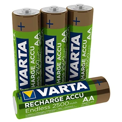 Afbeelding van Varta 2500 mAh Recycled Oplaadbare batterijen 4 stuks