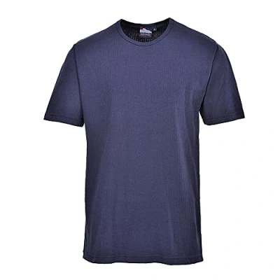 Afbeelding van Thermisch T Shirt Korte Mouw maat Large, Navy