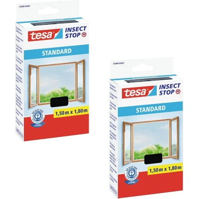 Afbeelding van tesa STANDARD 55680 00500 04 Vliegenhor (b x h) 150 cm 180 Wit 2 stuk(s)