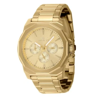 Afbeelding van Invicta Speedway Herenhorloge kwarts roestvrij staal 42 mm, Goud, Modieus