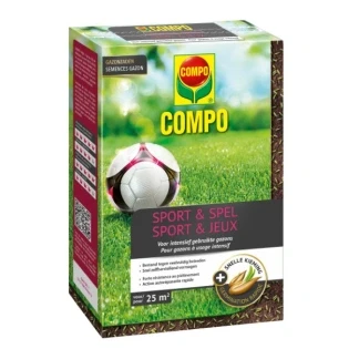 Afbeelding van COMPO Gazonzaad Sport &amp; Spel voor intensief gebruikte gazons bestand tegen veelvuldig betreden doos 500 g (25 m²)
