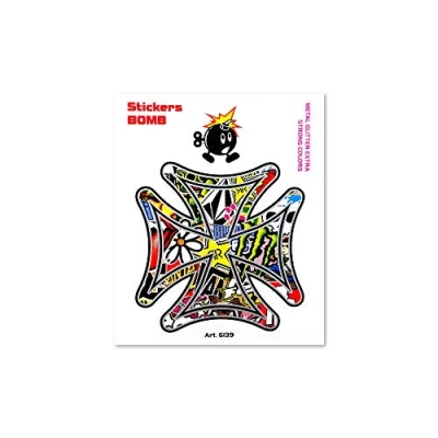 Afbeelding van Quattroerre 6139 Stickerbomb kruis, 10 x 12 cm