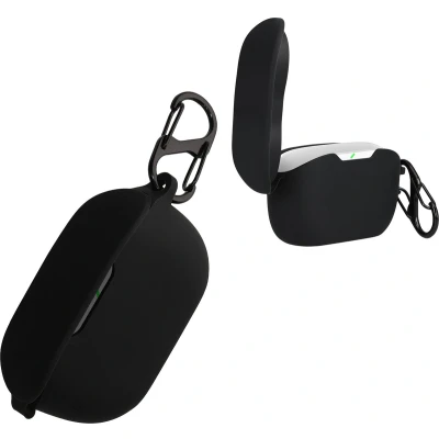 Afbeelding van kwmobile Hoes geschikt voor JBL WAVE BUDS Siliconen cover oordopjes in zwart