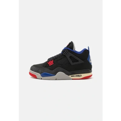 Afbeelding van Jordan AIR 4 Retro Sneakers hoog, Maat: 42, Black/fire red/deep royal blue/dark smoke grey/tech grey Schoenen