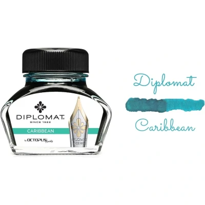 Afbeelding van Diplomat Inktpot 30 ML Caribbean Turquoise