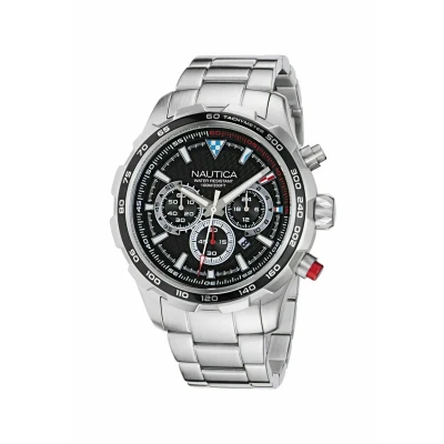 Afbeelding van Nautica Nst Analog Watch Case: 100% Stainless Steel Armband: 46 mm NAPNSF301