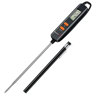 Afbeelding van ThermoPro TP516 Digitale vleesthermometer, direct aflezen, kookthermometer perfect voor het koken van barbecue, jam, suiker, met temperatuursensor 12 cm