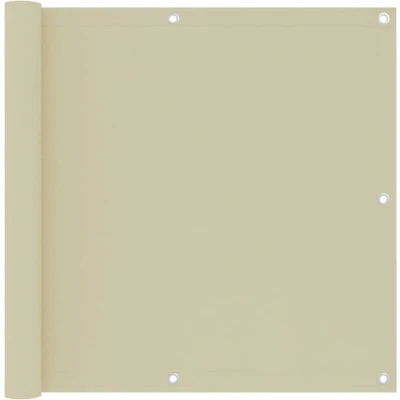 Afbeelding van Balkonscherm 90x500 cm oxford stof crème