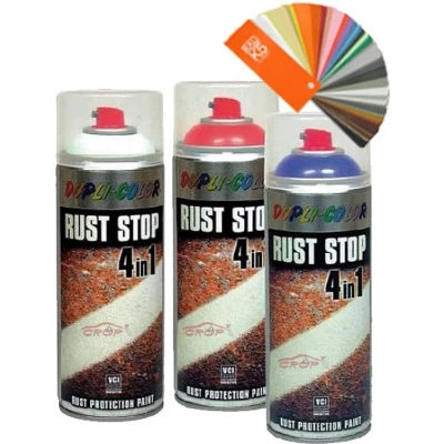 Afbeelding van DupliColor RUST STOP 4 in 1 Spray 400ml Antraciet