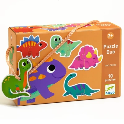 Afbeelding van Djeco puzzel duo dinosaurussen 10x2st