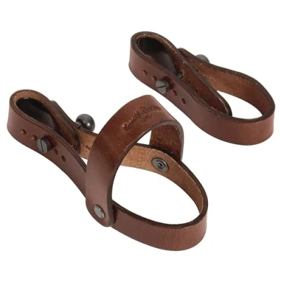 Afbeelding van Gusti Leather Studio Chris F. lederen riem flessenhouder fietsaccessoires heren dames buffelleer bruin 2G29 20 15 c, Bruin, één maat, retro, Retro
