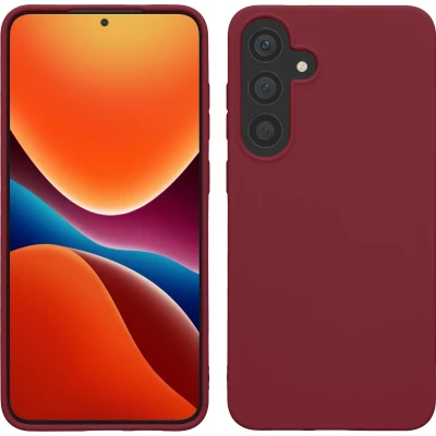 Afbeelding van kwmobile telefoonhoesje geschikt voor Samsung Galaxy S25 Hoesje smartphone Back cover in bordeaux violet