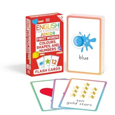 Afbeelding van DK English for Everyone Junior First Words Colours, Shapes, and Numbers Flash Cards