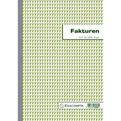 Afbeelding van Exacompta Facturen, Ft 29,7 X 21 Cm, Dupli, Verticaal, Nederlandstalig Factuurboeken