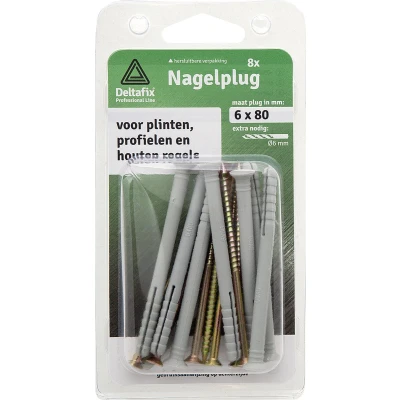 Afbeelding van Deltafix Nagelpluggen 8x100mm 6 stuks