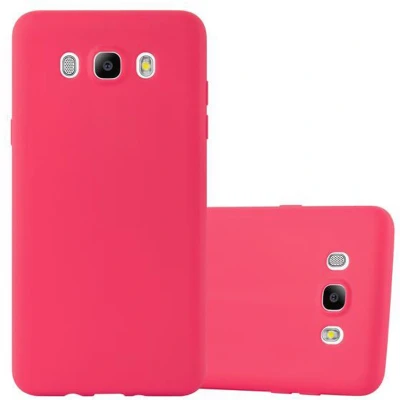 Afbeelding van Cadorabo Hoesje geschikt voor Samsung Galaxy J5 2016 in CANDY ROOD Beschermhoes gemaakt van flexibel TPU silicone Case Cover