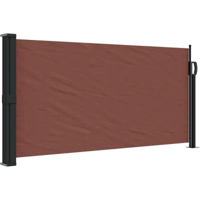 Afbeelding van Windscherm uittrekbaar 100x300 cm bruin