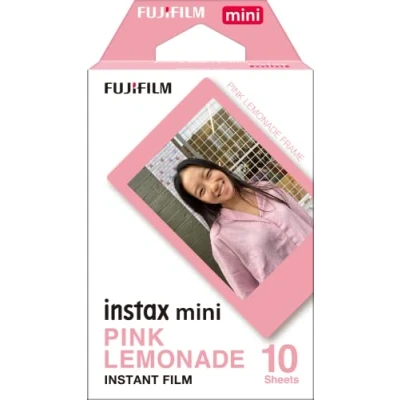 Image de Film Fujifilm Instax Mini Pink Lemonade 10 poses avec cadre rose