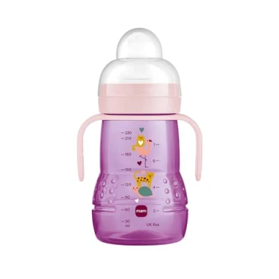 Afbeelding van MAM Trainer+ drinkbeker drinkfles Roze 220ML