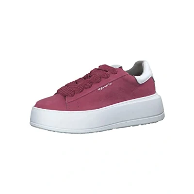 Afbeelding van Tamaris Sneakers laag, Dames, Maat: 39, Pink Veloursleer