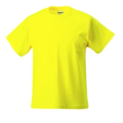 Afbeelding van Jerzees T shirt Crew korte mouwen voor jongens, Geel.