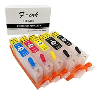 Afbeelding van F ink Vervangende lege inktcartridge voor PGI 580XXL CLI 581XXL printers, werkt met Pixma TR7550 TR8550 TS6150 TS6151 TS6250 TS9550 TS9551C TS705 TS6350
