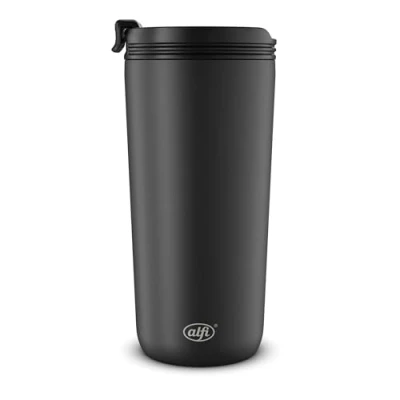 Afbeelding van Alfi Koffiebeker Isoleerbeker 400ml Velvet Black Mat