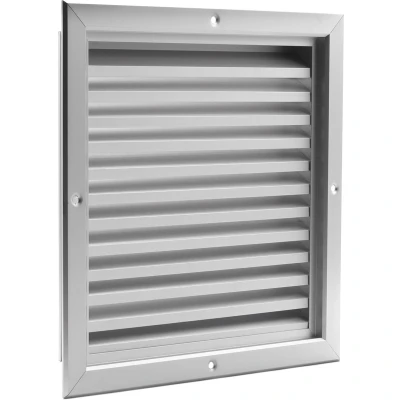 Afbeelding van Lamellenrooster inbouw alu blank geanodiseerd 250x250mm