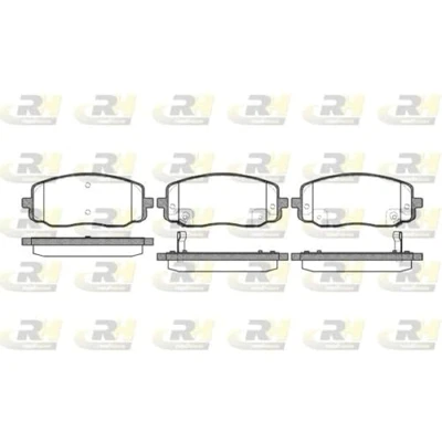 Afbeelding van ROADHOUSE 21133.02 Remblokkenset Vooras Incl. slijtage waarschuwingscontact Met kleeffolie toebehoren HYUNDAI: i10 II Hatchback, i20 I Hatchback