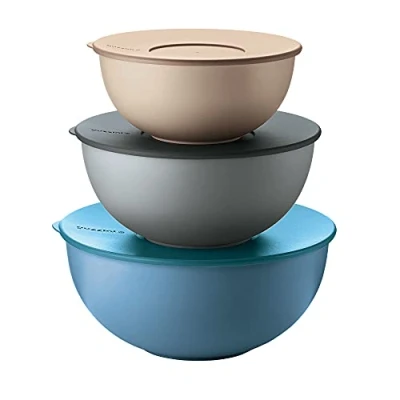 Afbeelding van Guzzini 8008392289333 Set van 3 Kitchen Active Design bakken met deksel