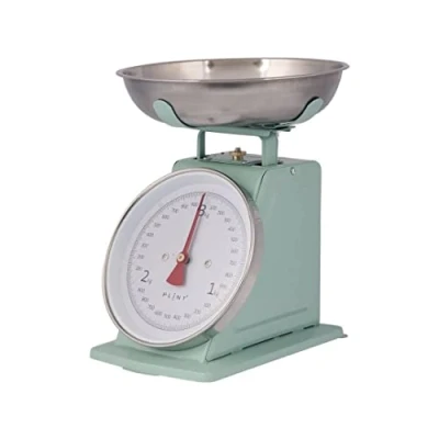 Afbeelding van Plint Retro Keukenweegschaal Leaf Groen Mint Look Vintage
