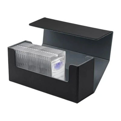 Afbeelding van Tolesum Opbergdoos voor MTG, Trading Card Storage Box 800+ nieuwe kaarten zonder tas, magnetische deckbox TCG Magic/Commander/TCG/kaarten zwart