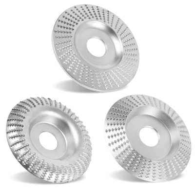 Afbeelding van Houten slijpschijf voor het slijpen, 125 x 22 mm, 3 stuks, slijpschijven vormen, slijpen en snijden, wielen haakse slijper, houtsnijschijf