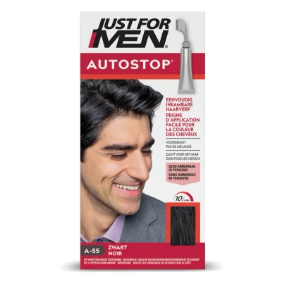 Afbeelding van Just for Men Autostop Haarverf Zwart 35 gram